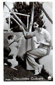 1933-43 Ross Verlag Mäppchenbilder - Claudette Colbert #NNO Claudette Colbert Front