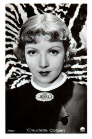 1933-43 Ross Verlag Mäppchenbilder - Claudette Colbert #NNO Claudette Colbert Front