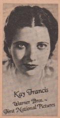 1930s Peerless Pat No. 1546553 Set Engav-o-tints #NNO Kay Francis Front