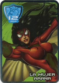 2009 Galletas Marinela Marvel #12agua La Mujer Arana Front