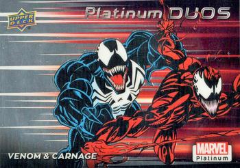 2023 Upper Deck Marvel Platinum - Platinum Duos #PD18 Venom & Carnage Front