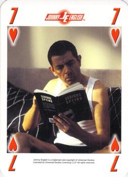2003 Cartamundi Johnny English Playing Cards #7♥ Johnny English Front