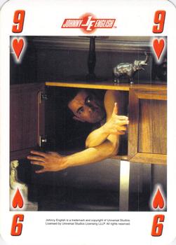 2003 Cartamundi Johnny English Playing Cards #9♥ Johnny English Front