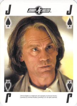 2003 Cartamundi Johnny English Playing Cards #J♠ Pascal Sauvage Front