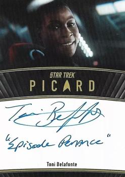 2024 Rittenhouse Star Trek: Picard Seasons 2 & 3 - Autographs Inscription #NNO Toni Belafonte Front