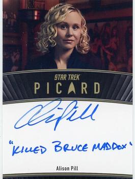 2024 Rittenhouse Star Trek: Picard Seasons 2 & 3 - Autographs Inscription #NNO Alison Pill Front