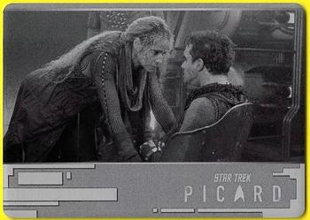 2024 Rittenhouse Star Trek: Picard Seasons 2 & 3 - Printing Plate Black #38 Seventeen Seconds Front
