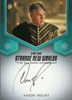 2023 Rittenhouse Star Trek: Strange New Worlds Season One - Elysian Kingdom Autograph Cards #NNO Anson Mount Front