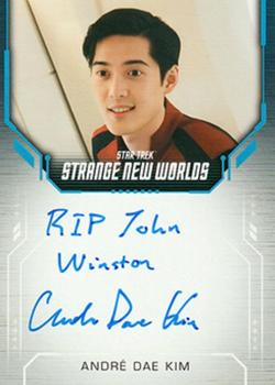 2023 Rittenhouse Star Trek: Strange New Worlds Season One - Inscription Autograph Cards #NNO Andre Dae Kim Front