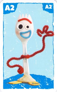 2019 Cartamundi Shuffle 4-in-1 Toy Story 4 #A2 Forky Front