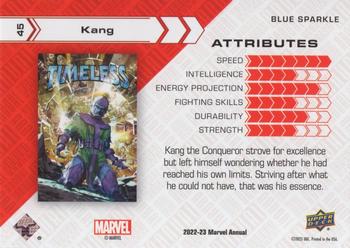 2022-23 Upper Deck Marvel Annual - Blue #45 Kang Back