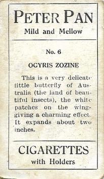 1910 Australian Butterflies and Moths (Names in Capital Letters) #6 Ogyris zozine Back