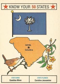 1975 Colonial Bread Know Your 50 States #8 South Carolina Front