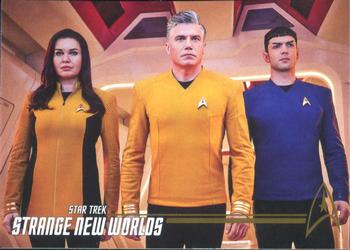 2023 Rittenhouse Star Trek: Strange New Worlds Season One - Promos Gold #P1 Star Trek: Strange New Worlds Front