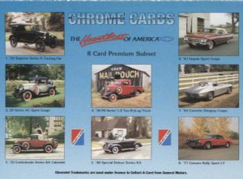 1992 Collect-A-Card Chevy #NNO 55 Bel Air Convertible Back