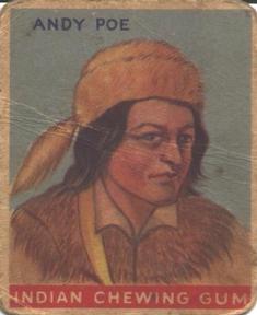 1933-40 Goudey Indian Gum (R73) #101 Andy Poe Front