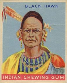 1933-40 Goudey Indian Gum (R73) #37 Black Hawk Front