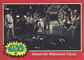 1977 Topps Star Wars #83 Aboard the Millennium Falcon Front