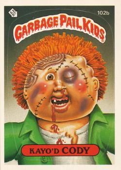 1986 Topps Garbage Pail Kids Series 3 #102b Kayo'd Cody Front