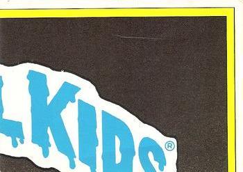 1986 Topps Garbage Pail Kids Series 3 #85b Pinned Lynn Back