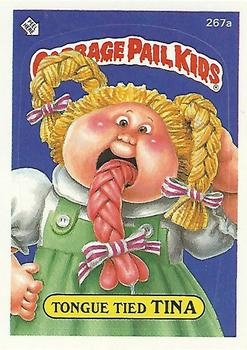 1987 Topps Garbage Pail Kids Series 7 #267a Tongue Tied Tina Front