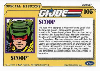 1991 Impel G.I. Joe #105 Scoop Back