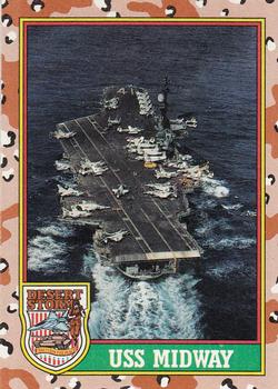 1991 Topps Desert Storm #56 USS Midway Front