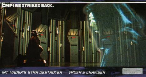 1995 Topps Widevision Star Wars: The Empire Strikes Back #59 Int. Vader's Star Destroyer - Vader's Chamber Front