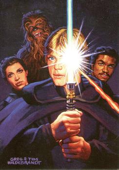 1996 Topps Star Wars Shadows of the Empire #60 Luke Blocks Xizor's Fire Front