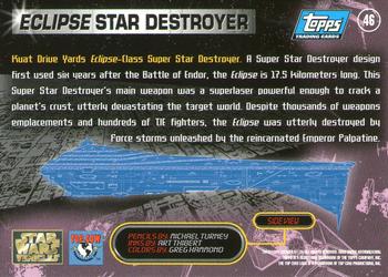 1997 Topps Star Wars Vehicles #46 Eclipse Star Destroyer Back