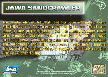 1997 Topps Star Wars Vehicles #71 Sandcrawler Back
