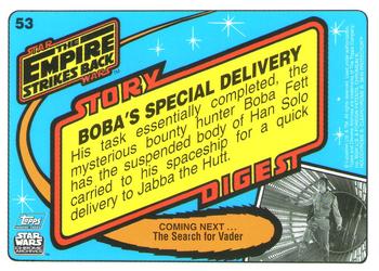 1999 Topps Chrome Archives Star Wars #53 Boba's Special Delivery Back