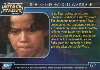 2002 Topps Star Wars: Attack of the Clones #62 Rocket-Powered Warrior Back