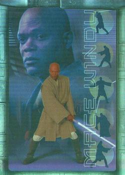 2002 Topps Star Wars: Attack of the Clones - Prismatic Foil #7 Mace Windu Front