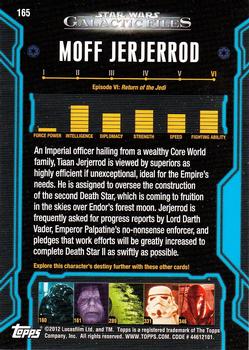 2012 Topps Star Wars: Galactic Files #165 Moff Jerjerrod Back