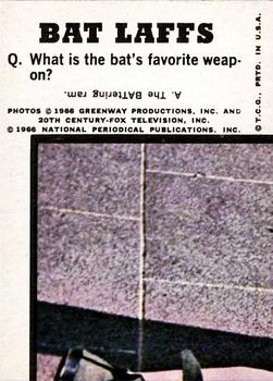 1966 Topps Batman Bat Laffs #42 The Penguin Back