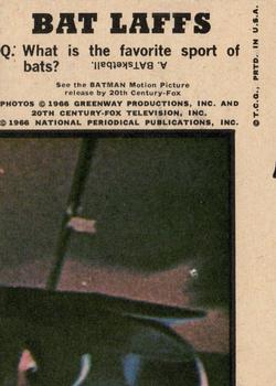 1966 Topps Batman Bat Laffs #45 Batman and Robin Back