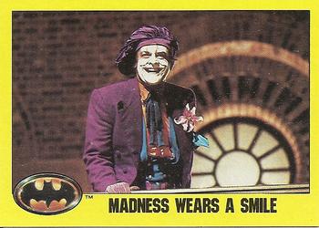 1989 Topps Batman #183 Madness Wears a Smile Front