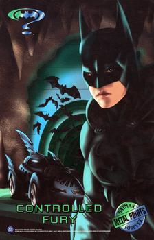 1995 Metal Batman Forever - Oversized Metal Prints #NNO Controlled Fury Front