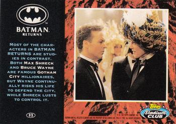 1992 Stadium Club Batman Returns #32 Most of the characters in Batman Returns are Back