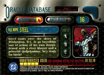 1996 SkyBox DC Outburst: Firepower #16 Steel Back