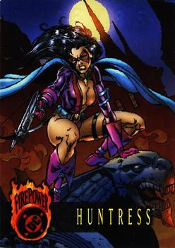 1996 SkyBox DC Outburst: Firepower #26 Huntress Front
