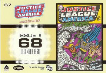 2009 Rittenhouse Justice League of America Archives #67 Justice League of America #68    December 1968 Back