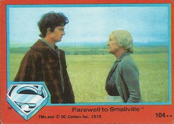 1978 Topps Superman: The Movie #104 Farewell to Smallville Front