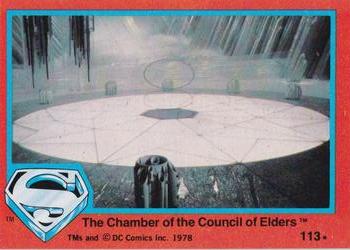 1978 Topps Superman: The Movie #113 The Chamber of the Council of Elders Front