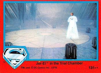 1978 Topps Superman: The Movie #131 Jor-El in the Trial Chamber Front