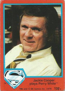 1978 Topps Superman: The Movie #132 Jackie Cooper plays Perry White Front