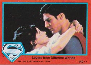 1978 Topps Superman: The Movie #140 Lovers from Different Worlds Front