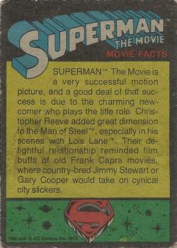 1978 Topps Superman: The Movie #158 Soaring to New Heights! Back