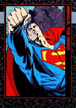 1992 SkyBox Doomsday: The Death of Superman #1 Behold, the Hero! Front